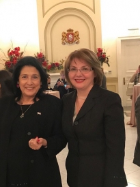 Successful Georgian Women meeting the President of Georgia