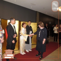 Nana Shavtvaladze at the reception organized by the Embassy of Japan